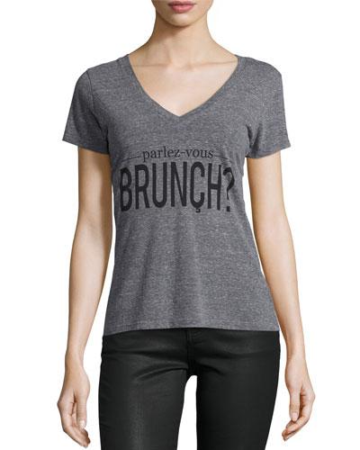 Parlez-vous Brunch&#63; Tee, Heather Gray