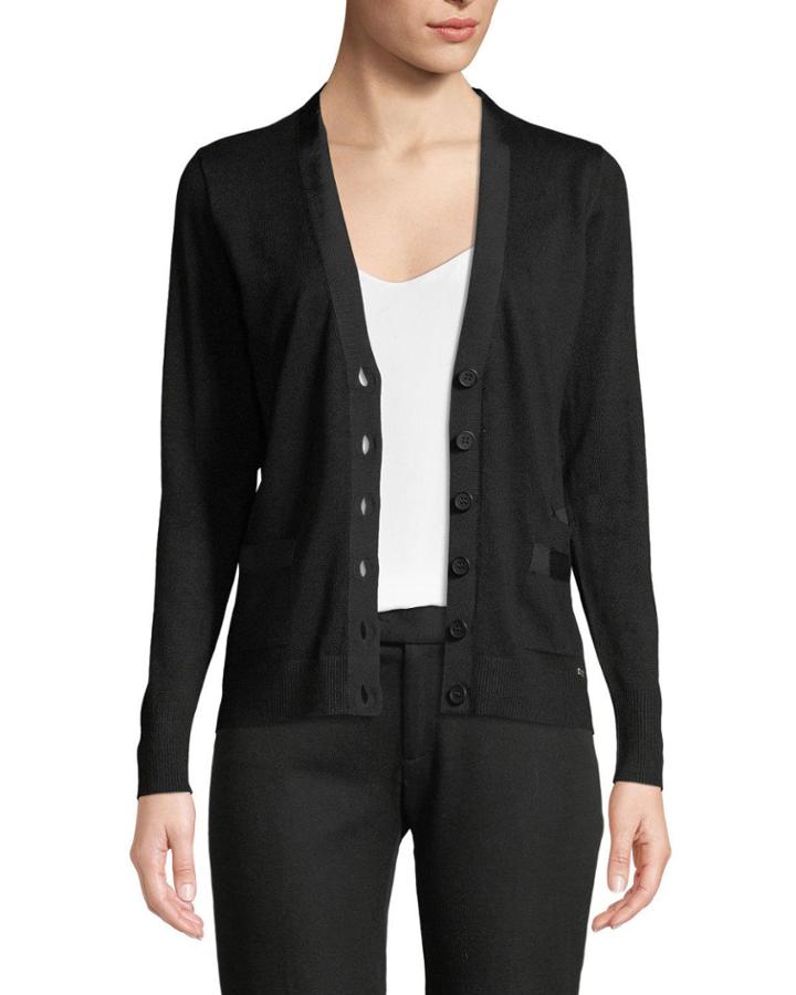 Contrast Trim Button-down