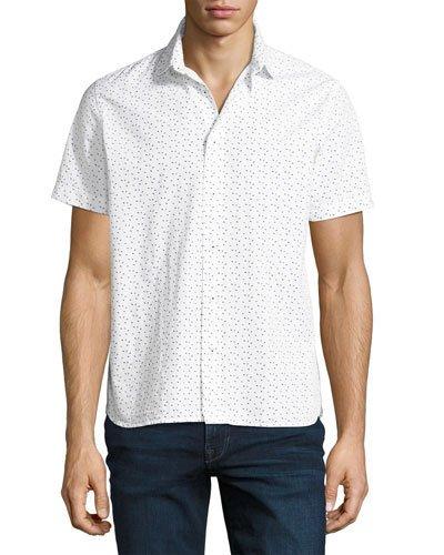 Mini Diamond-print Short-sleeve
