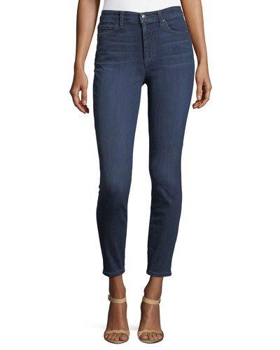 Charlie Cropped Whiskering Denim Jeans