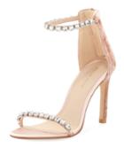 Frisk Jeweled Velvet/satin High-heel Dressy