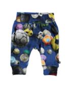 Sammy Soccer Ball Print Soft Pants, Size