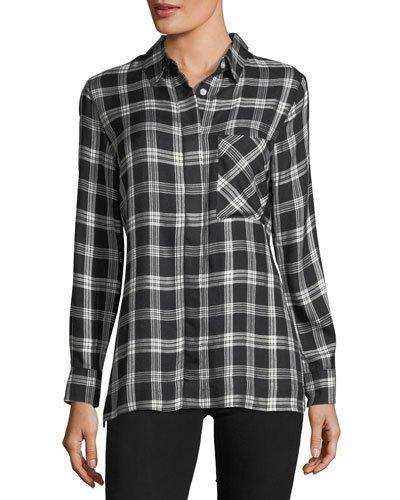 Seraphina Button-down Plaid