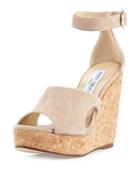Neela Cutout Suede Cork