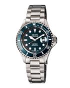 Men's 43mm Wall Street Diver Watch W/ Bracelet, Blue