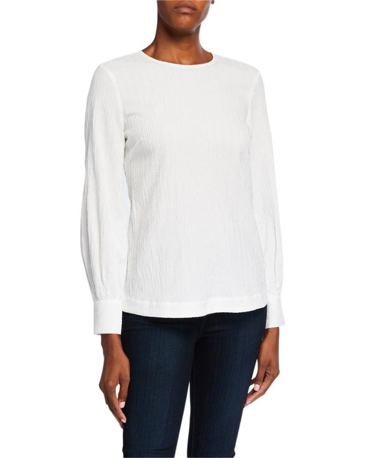 Blouson Sleeve Textured