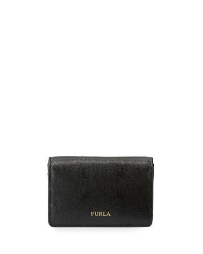 Saffiano Business Card Case, Black