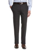 Melange Stretch-wool Trousers, Gray