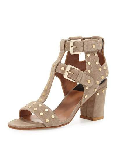 Helie Studded Suede Caged