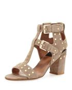 Helie Studded Suede Caged