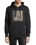 Distressed Cherub Patch Hoodie