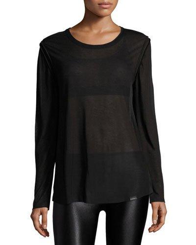 Prime Long-sleeve Jersey Top, Black