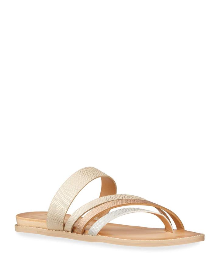 Metallic Asymmetric Leather