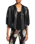 Zip-front Hooded
