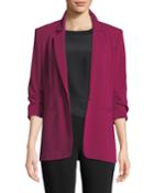 Khloe Crepe 3/4-sleeve Blazer