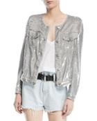 Dalome Button-front Sequined Jacket