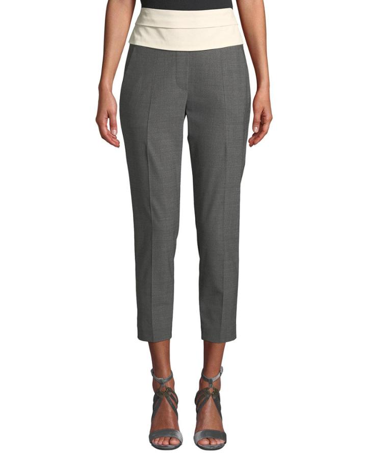 Raw Tuxedo Cigarette Pants