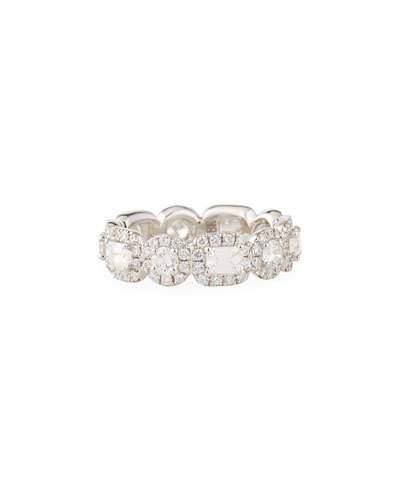 18k White Gold Diamond Wedding Band Ring, 2.64tcw,