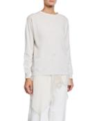 Cashmere Long-sleeve Sweater With