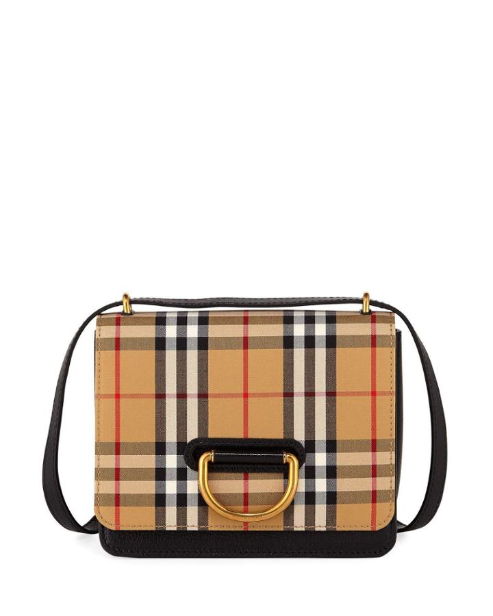 Small D-ring Check Crossbody