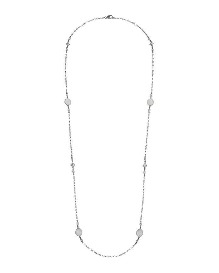 Lisse Mixed Moonstone & Topaz Necklace,