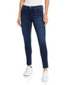 Mid Rise Skinny Ankle Whiskered Jeans