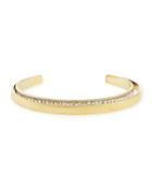 Orbit Golden Crystal-encrusted Cuff Bracelet