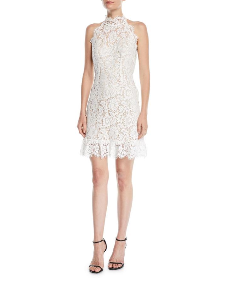 Halter Mini Dress In