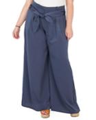 Plus Size Sue Paperbag-waist Palazzo Pants