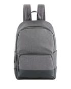 Men's Faux-leather Trim Backpack