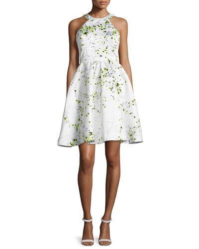Christine Fit & Flare Printed Dress
