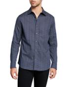 Men's Allover Logo Print Long-sleeve