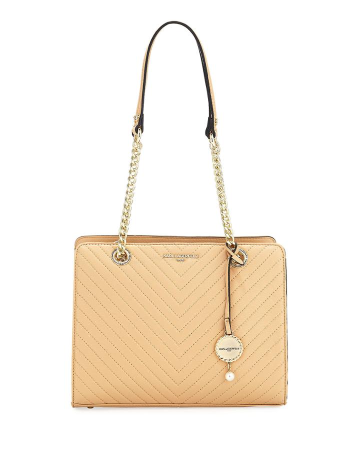 Charlotte Pebbled Leather Tote Bag
