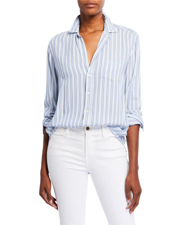 Eileen Awning Stripe Modal Button-down