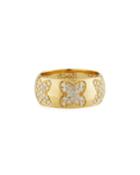 18k Gold Diamond Multi-clover Ring,