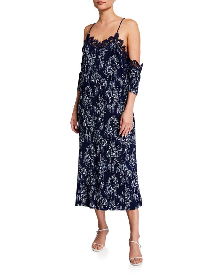 Printed Cold-shoulder