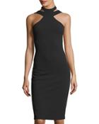 Body-con Cutout Halter Dress