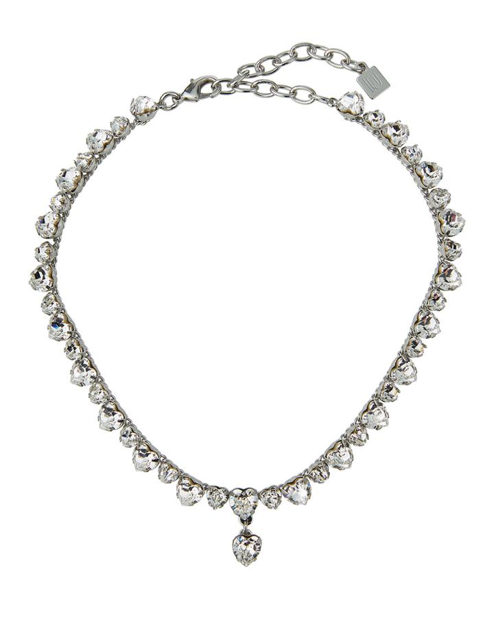 Crystal 1-drop Necklace