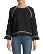 Raglan Trim Pullover Top