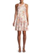 Marlena Sleeveless Floral-print Jersey Dress