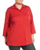 Marla Placket-front Blouse,