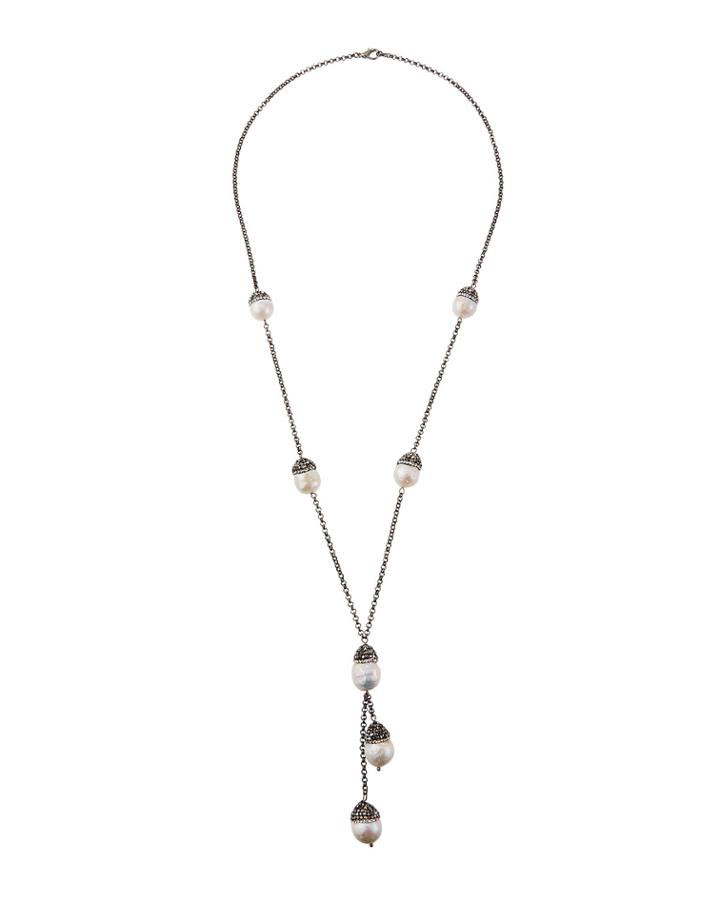 Mother-of-pearl Y-necklace