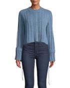 Bell-sleeve Pullover