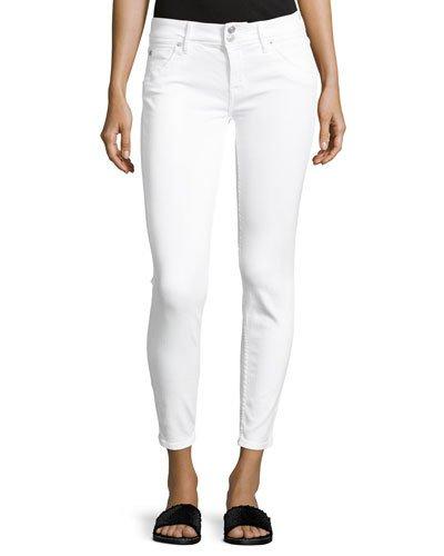 Ankle Skinny Jeans, White