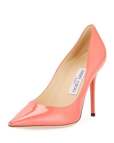 Abel Patent 100mm Pump, Pink