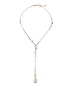 Pearl Y-necklace, White