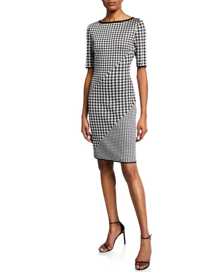 Houndstooth Half-sleeve