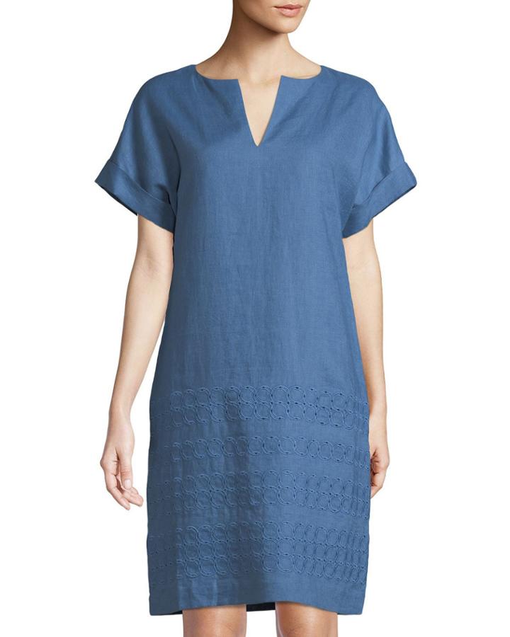 Fabian Eyelet Embroidered Tunic Dress