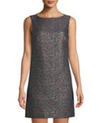 Metallic Leopard Sleeveless Jacquard