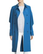 Drapey Twill Trench Coat